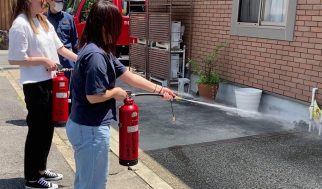5月１７日　女性棟消防訓練